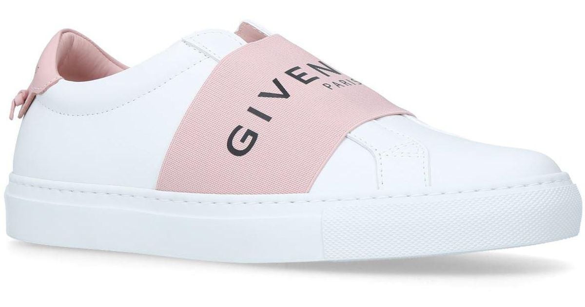 Givenchy Logo Strap Sneakers in Pink | Lyst