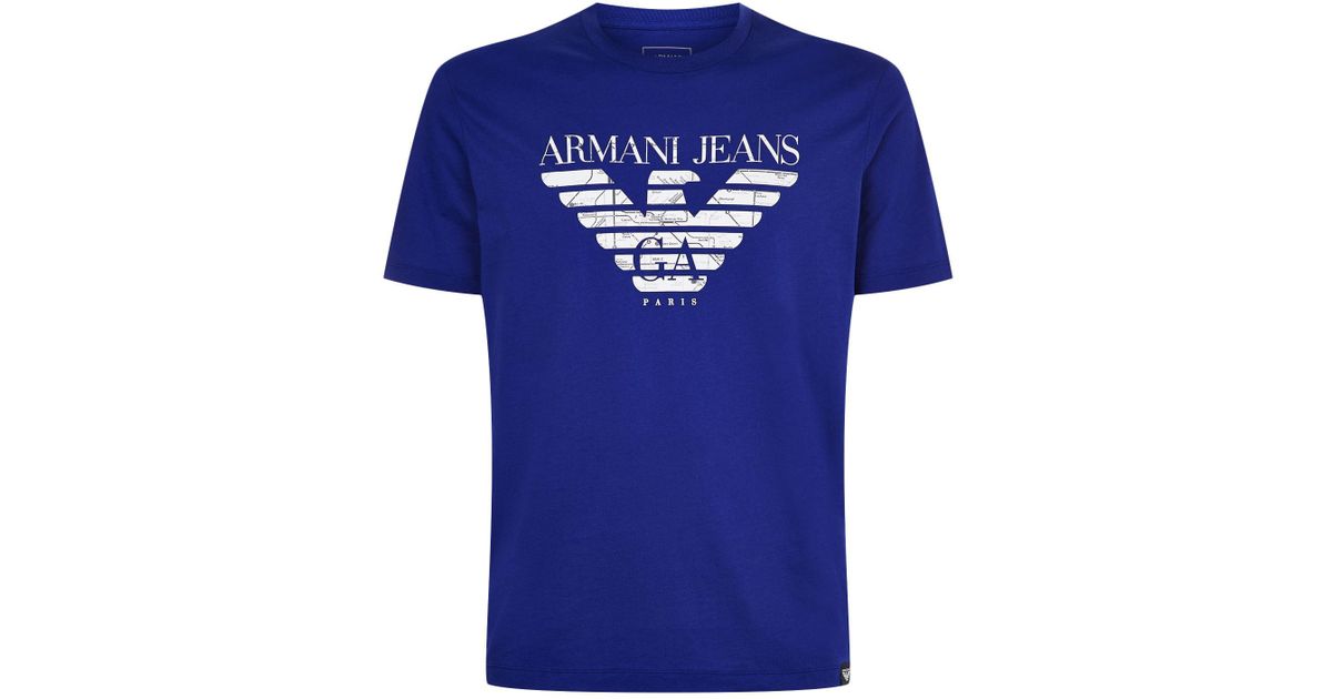 armani jeans blue t shirt