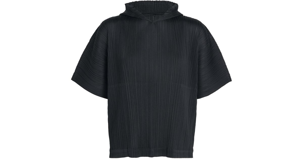 Pleats Please Issey Miyake Monthly Colors August Top in Black | Lyst