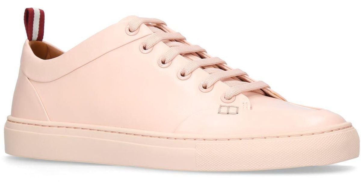 pink bally sneakers
