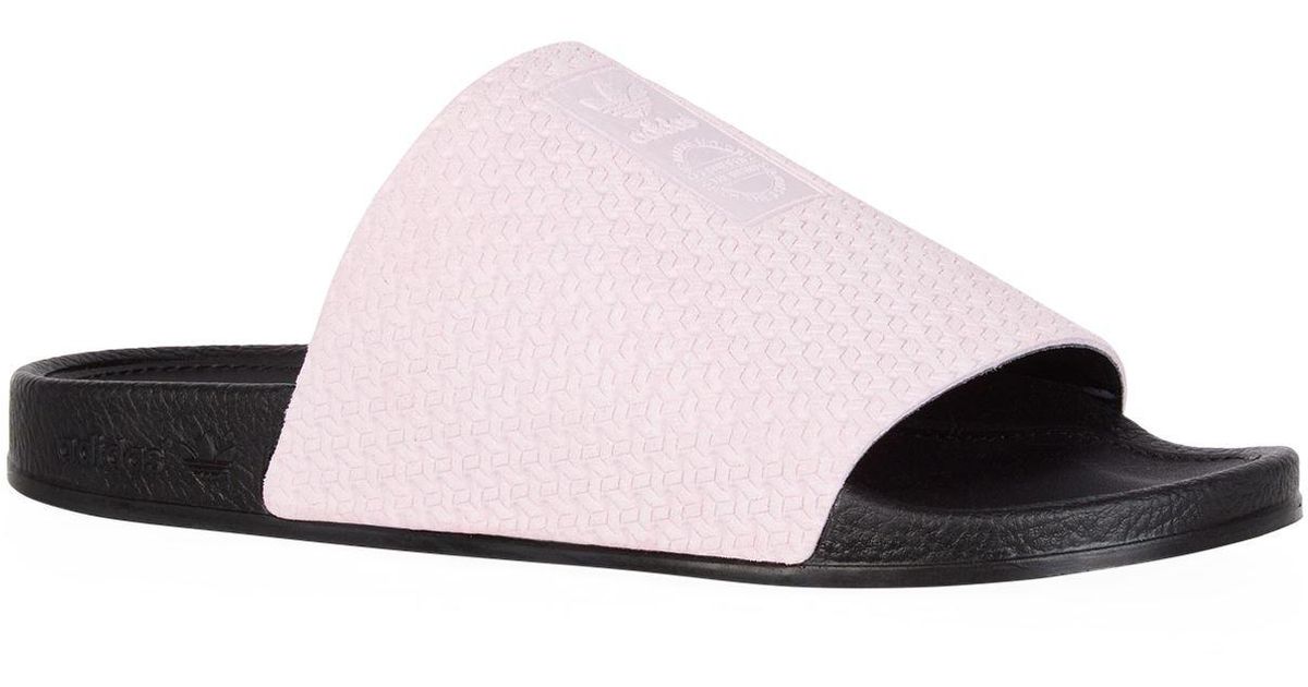 suede adidas slides