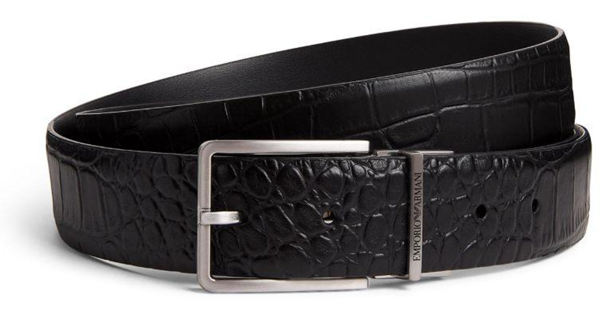 emporio armani reversible belt