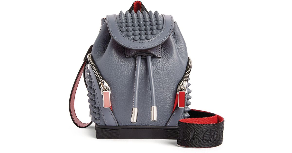 Christian Louboutin Leather Explorafunk Keyring Backpack in Red 
