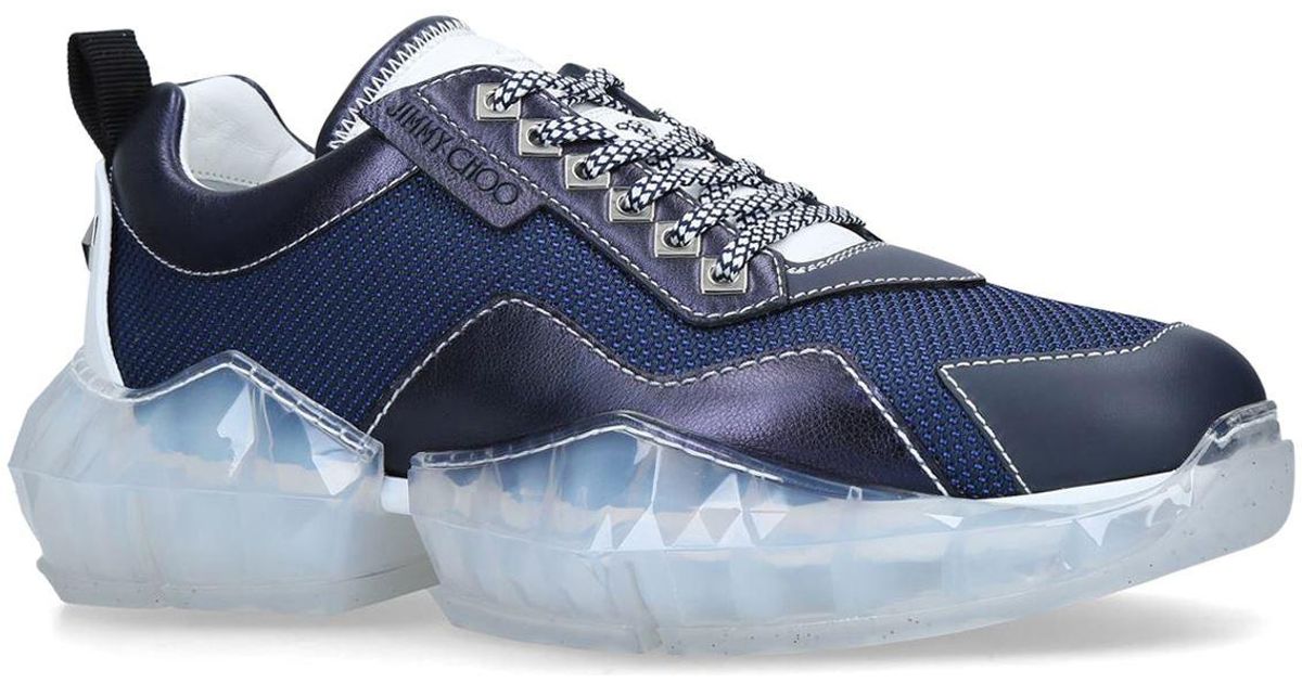 Jimmy Choo Diamond Sneakers in Blue for Men - Lyst