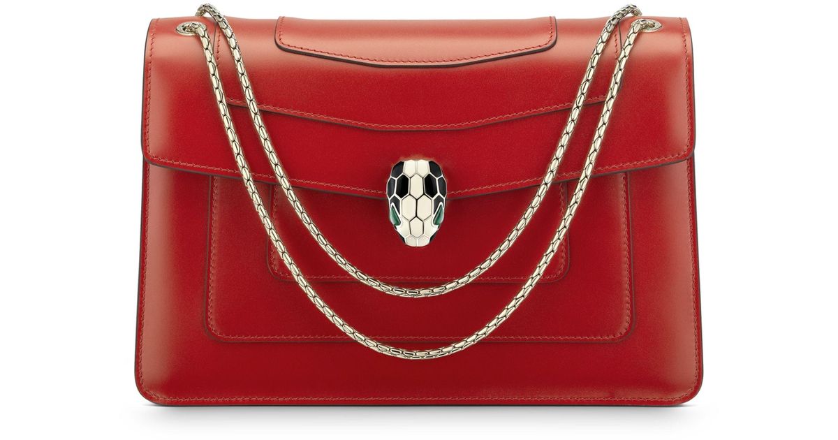 bvlgari serpenti bag red