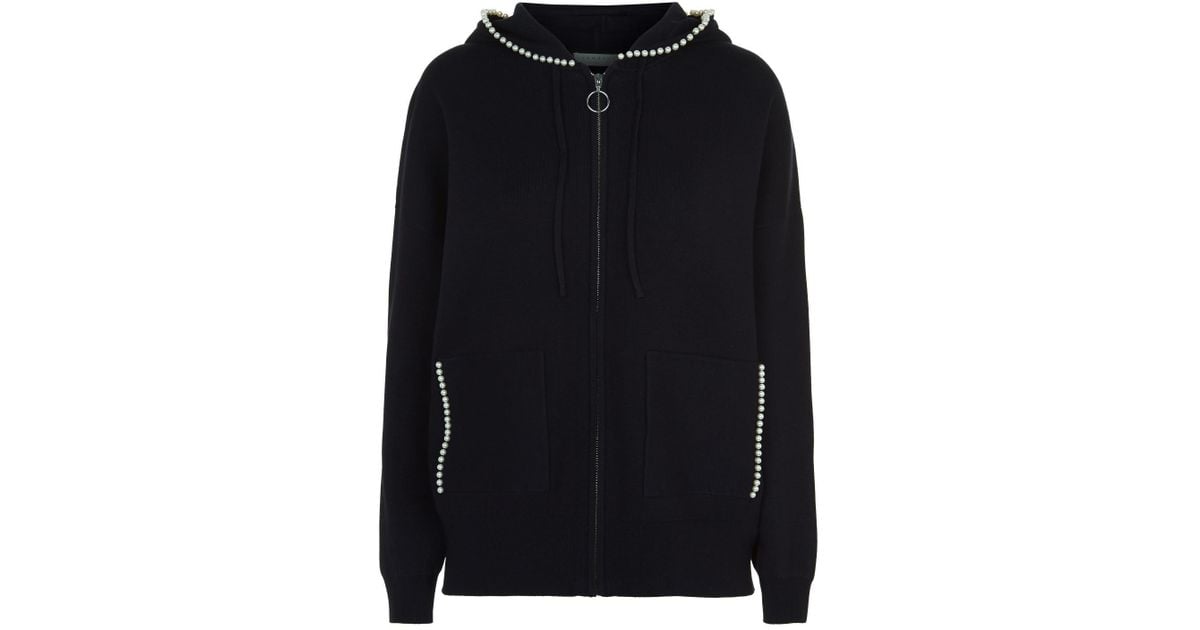 Sandro Pearl Hoodie in Blue Lyst Canada