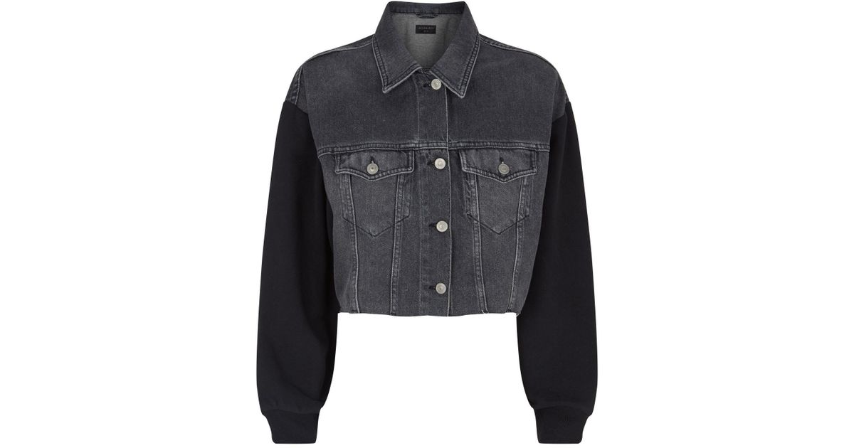 allsaints anders denim jacket