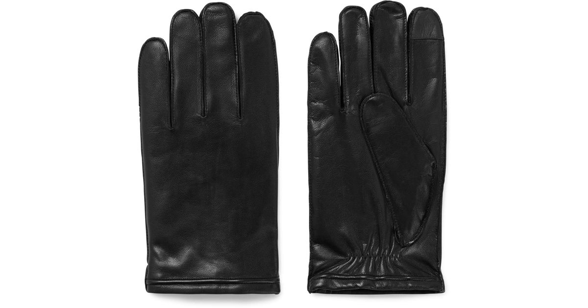 BOSS by HUGO BOSS Leather Gloves in Black for Men Lyst