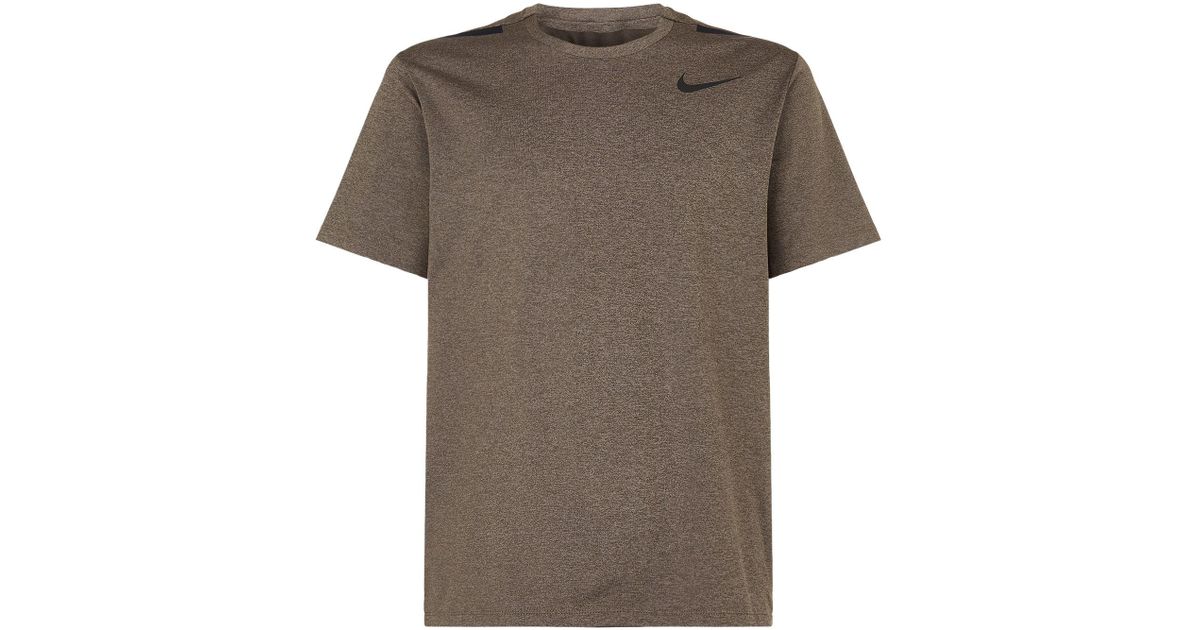 Nike Dri-fit Running T-shirt, Brown, M 