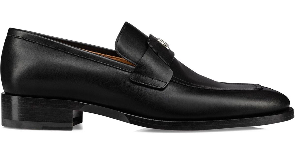 Christian Louboutin Varsimoc Monogram-plaque Leather Loafers 