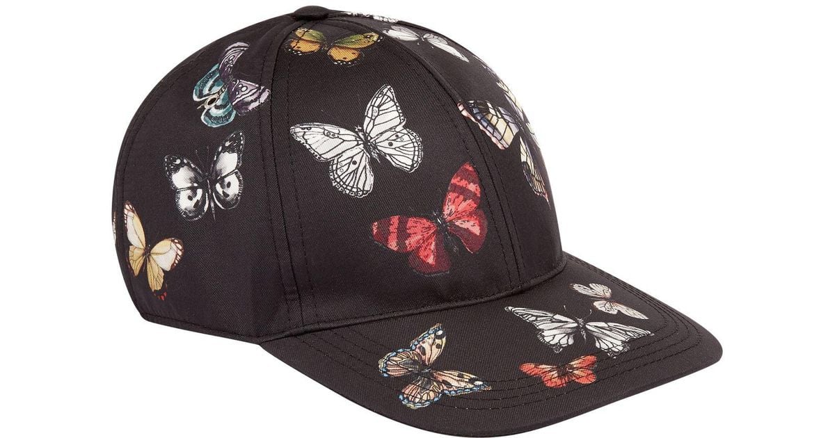 Dolce & Gabbana Silk Butterfly Print Baseball Cap for Men | Lyst UK