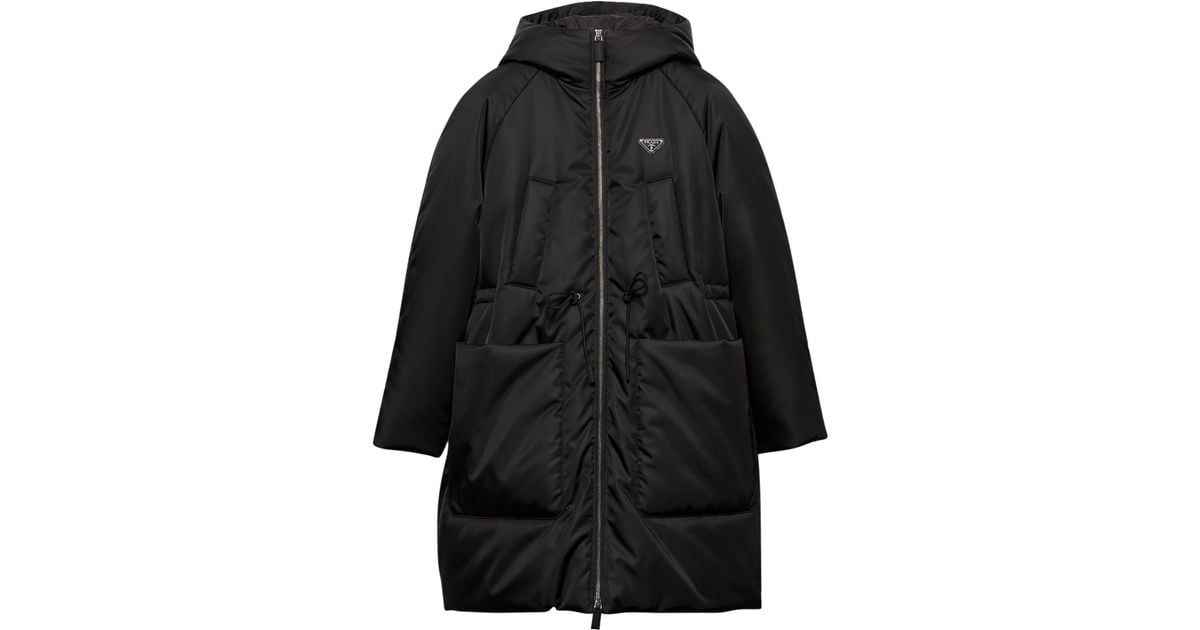 Prada long down coat hotsell