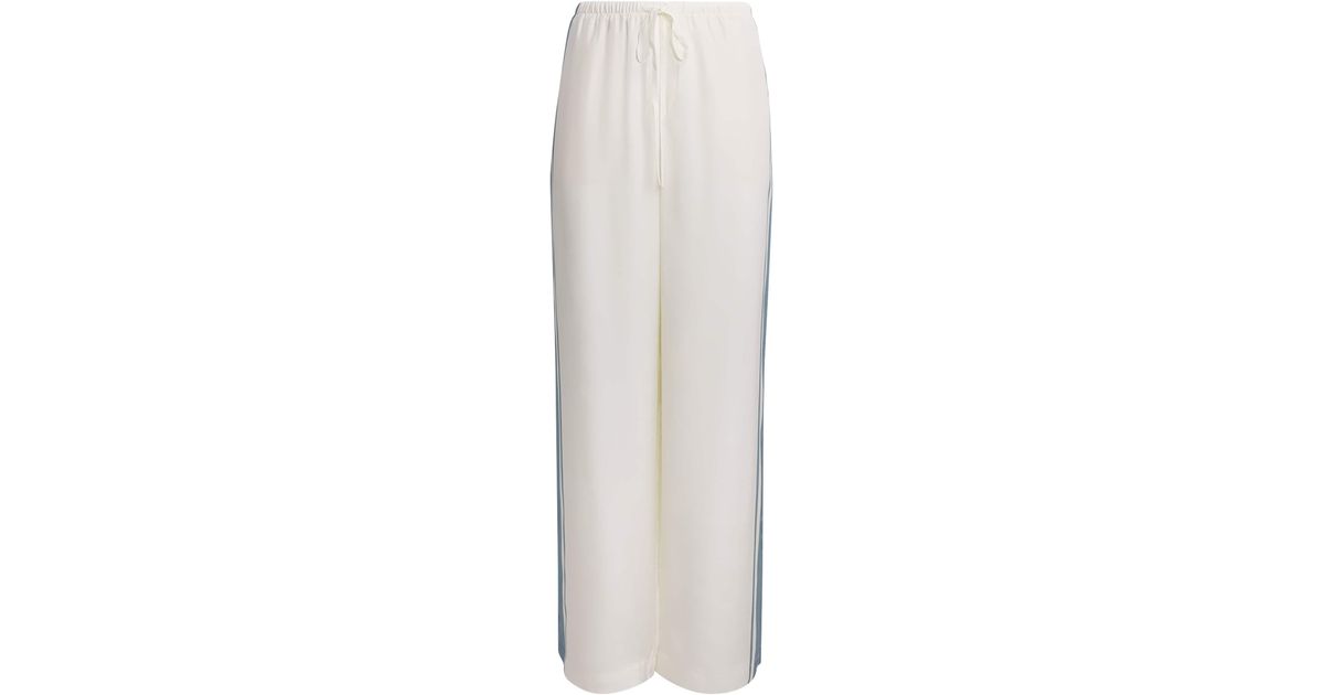 Fake White Drawstring SIR. Silk Drawstring Lilou Trousers in White | Lyst Canada