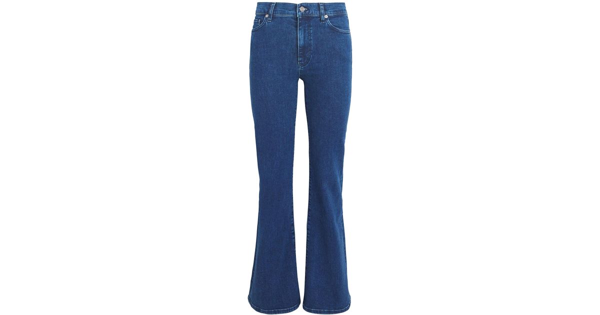 FRAME The Icon Flared Jeans in Blue | Lyst