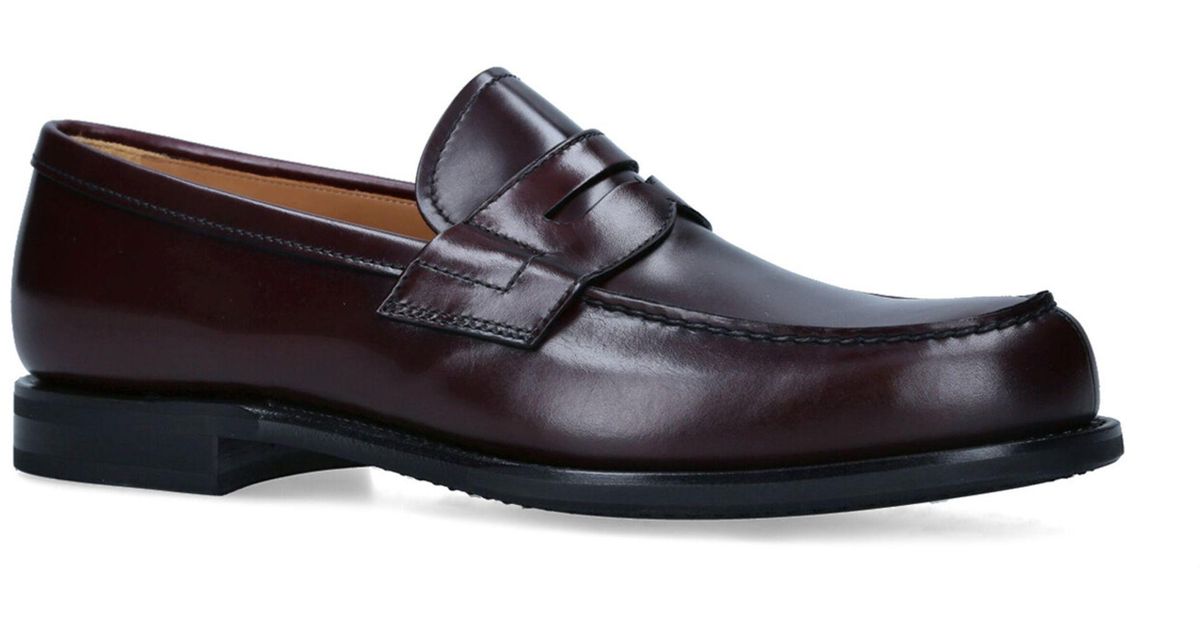 Church's Leather Gateshead Penny Loafers in Black for Men Lyst Canada