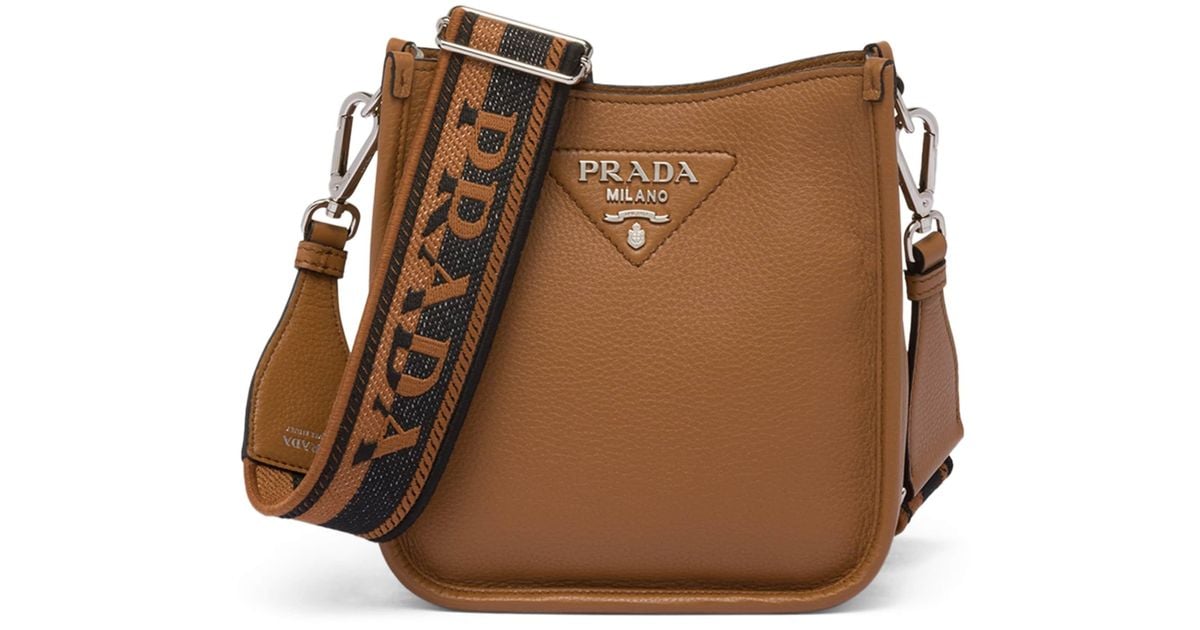バッグ PRADA leather mini hand bag brown Prada Leather Mini Bag | FARFETCH ZA