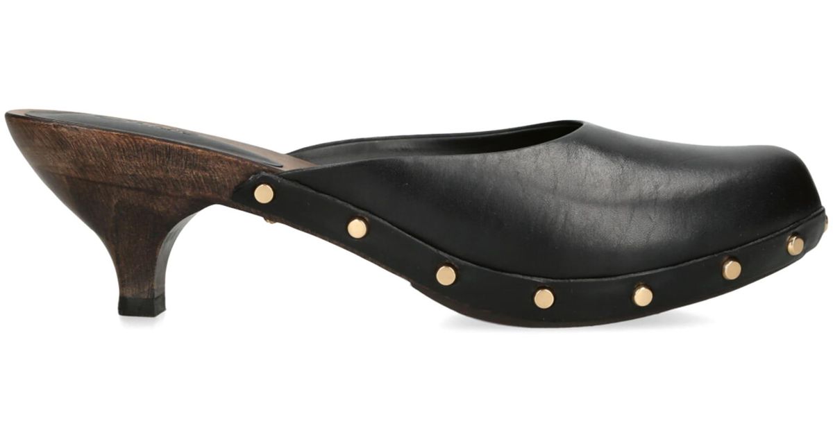 Lottie Studded Clogs - Black