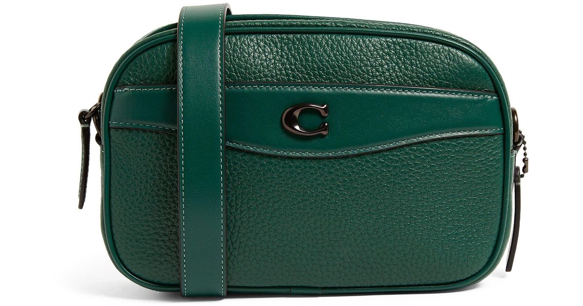 COACH Pebble Leather Camera Bag in Green Lyst Canada