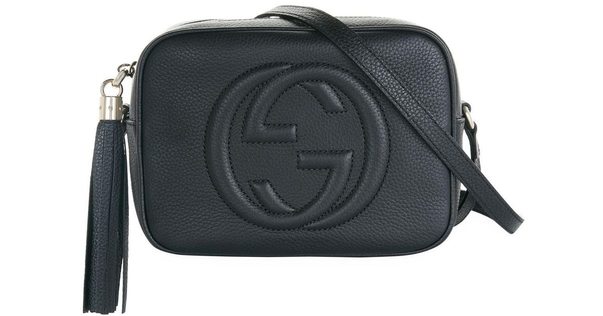 Gucci Leather Soho Disco Medium Bag in Black | Lyst