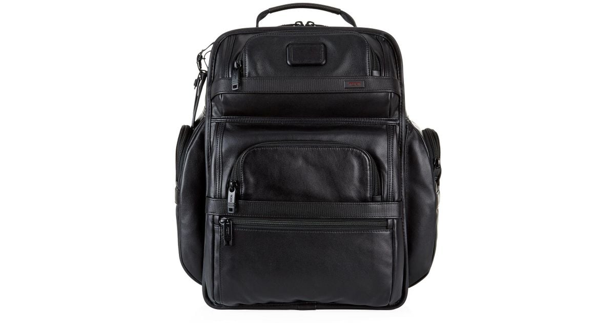 Tumi Alpha 2 T-pass® Business Class Leather Backpack in Black for 