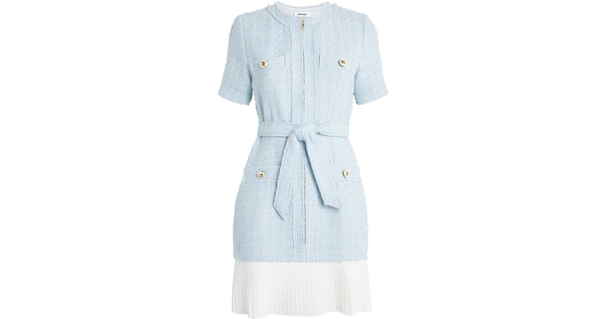strapless mini dress blue Vacay Season Eyelet Strapless Mini Dress | Ready-To-Ship