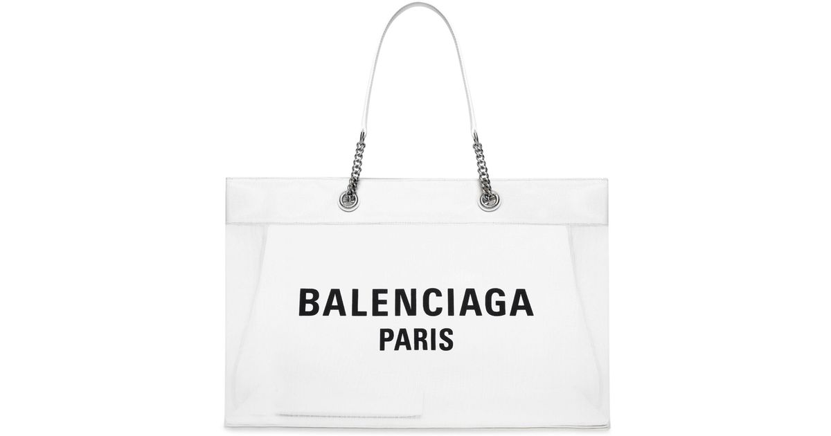 Balenciaga Large Duty Free Tote Bag in White Lyst