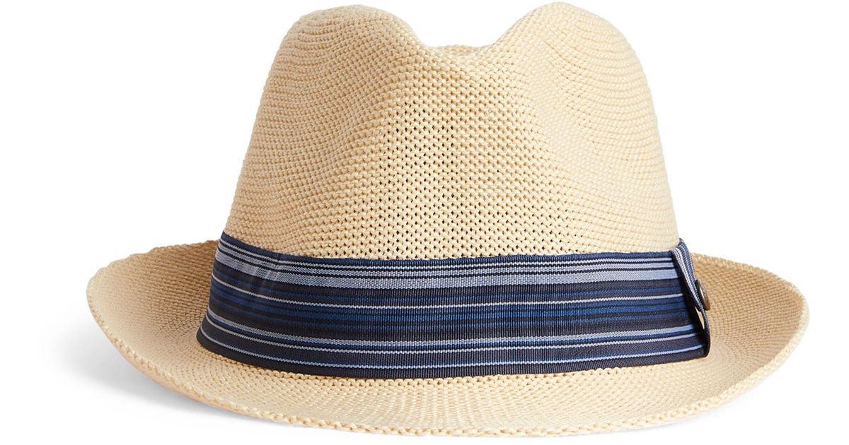 Barbour Belford Trilby Boater Hat in Blue for Men | Lyst