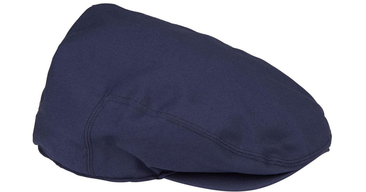 Polo Ralph Lauren Leather Wimbledon Flat Cap in Navy (Blue) for Men | Lyst