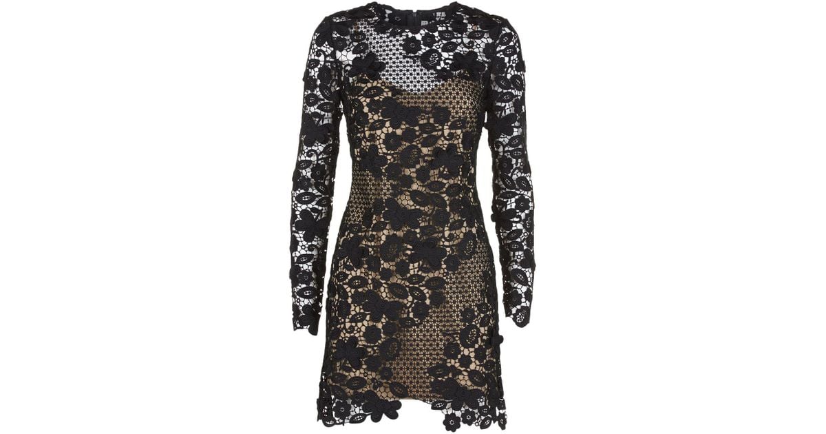 self portrait black floral dress