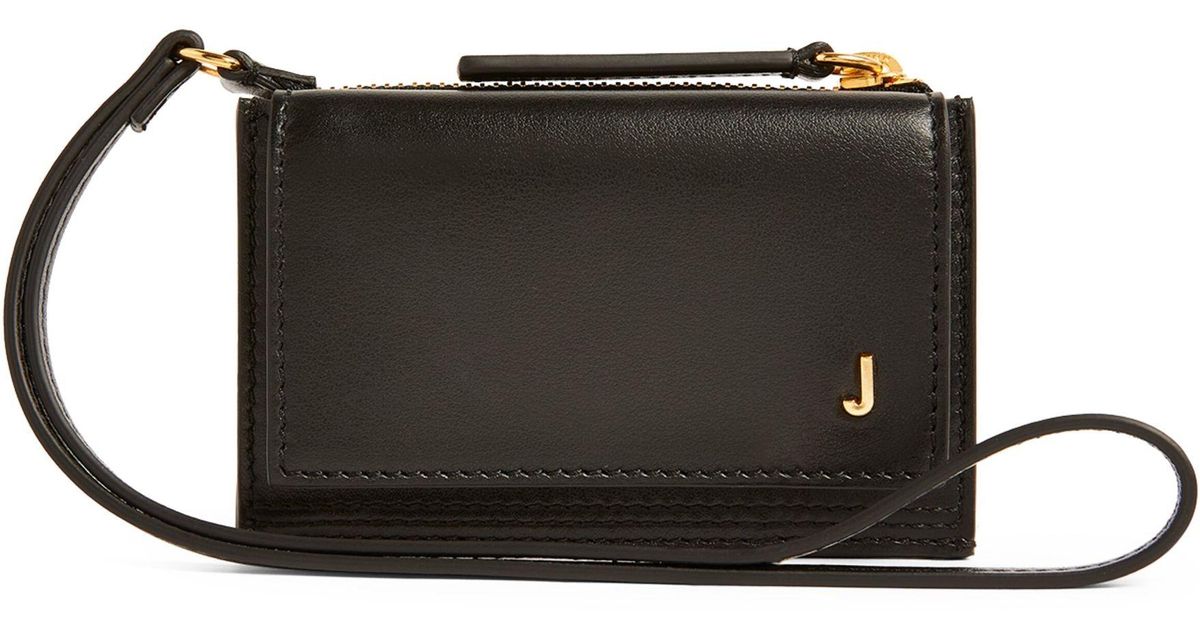 Jacquemus Leather Le Porte Pichoto Card Holder in Black | Lyst UK