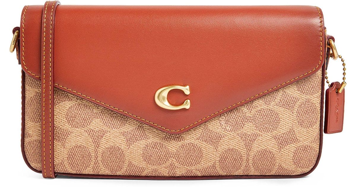 COACH Leather Signature Wyn Crossbody Bag in Brown Lyst UK