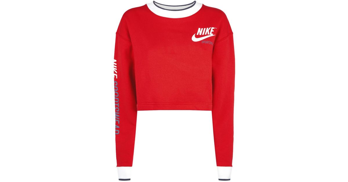 nike reversible crop sweatshirt