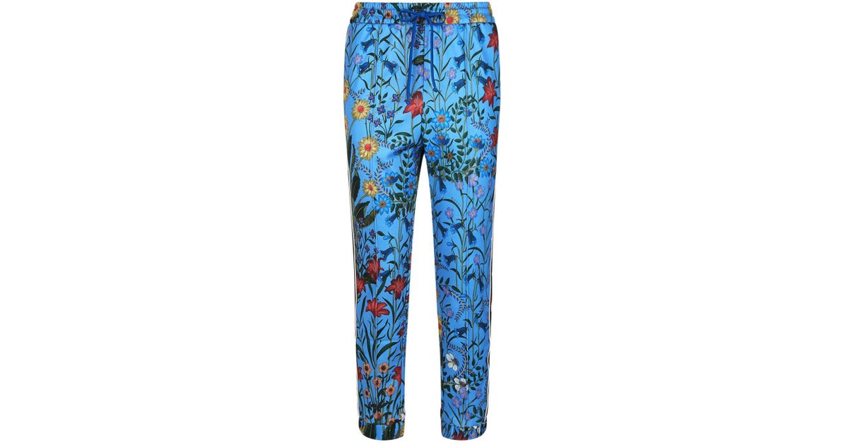 Gucci Cotton Floral Jogging Trousers in 