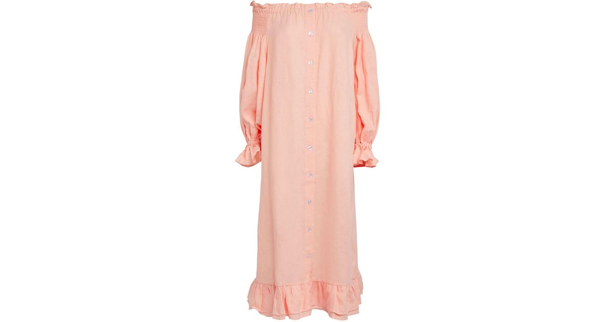 Sleeper Romantica Midi Dress in Pink | Lyst