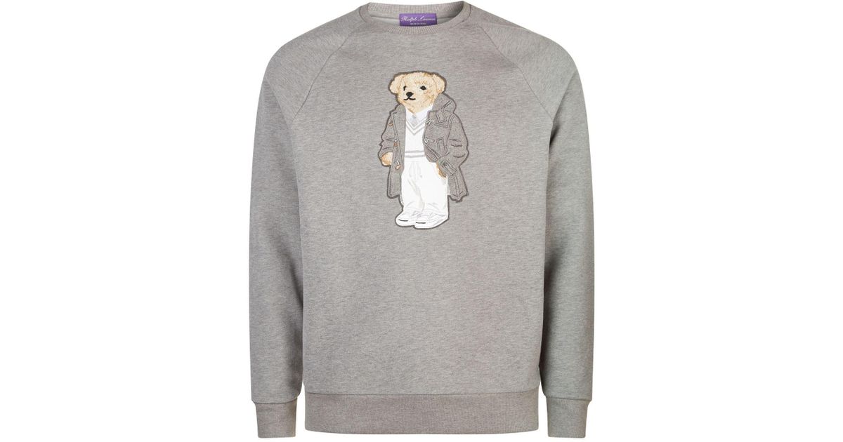 purple label bear sweater