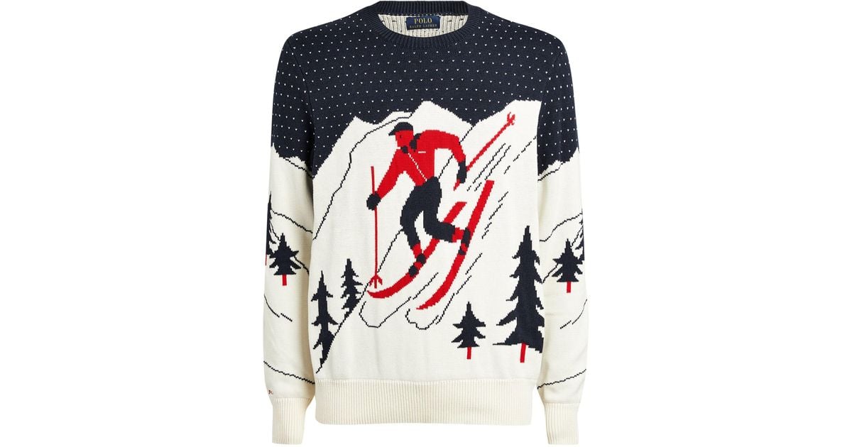 Polo Ralph Lauren Ski Slopes Sweater in Blue for Men Lyst UK