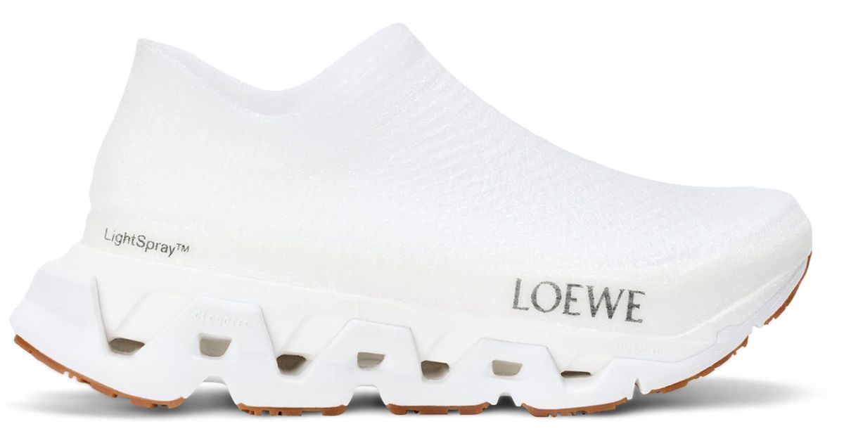 Loewe X On Lightspray Cloudmonster Sneakers in White | Lyst Canada