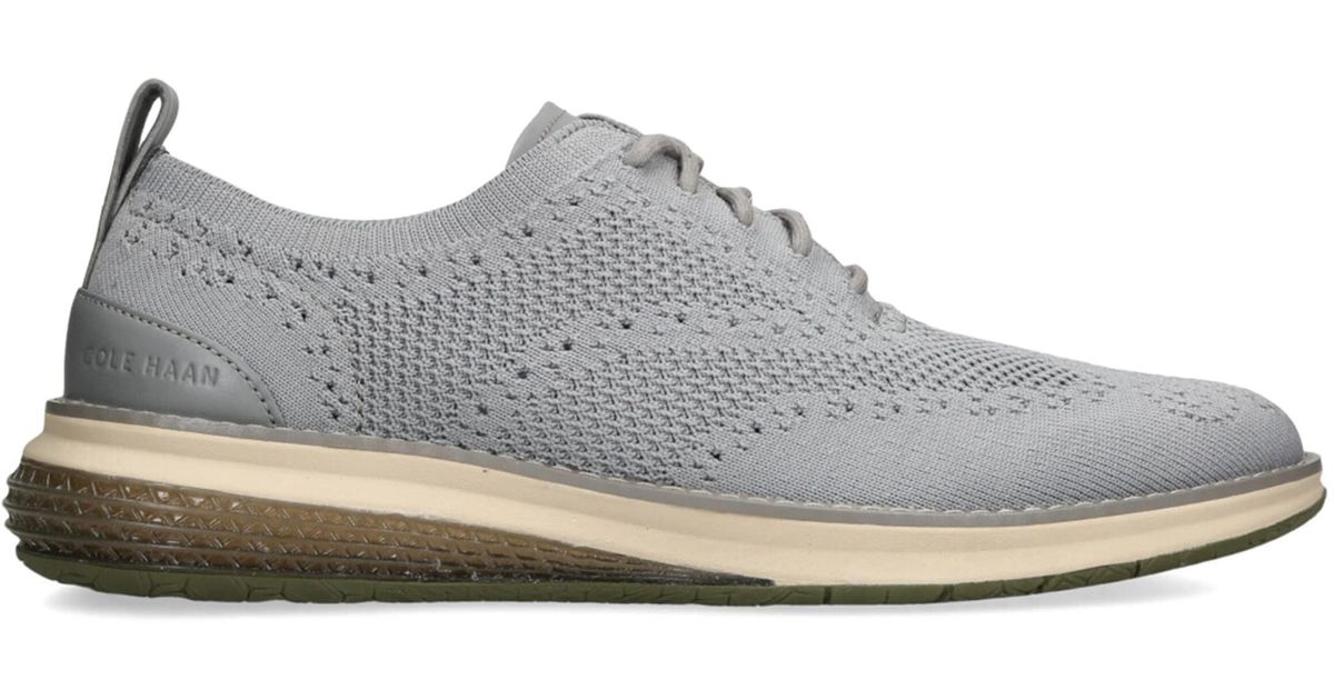 Cole Haan OriginalGrand Stitchlite Oxford-schoen met brogue neus voor dames, Optisch Wit, 37.5 EU