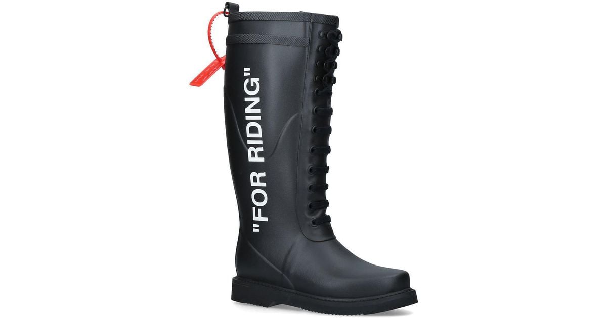 off white boots for riding