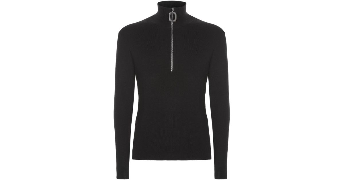 jw anderson half zip sweater