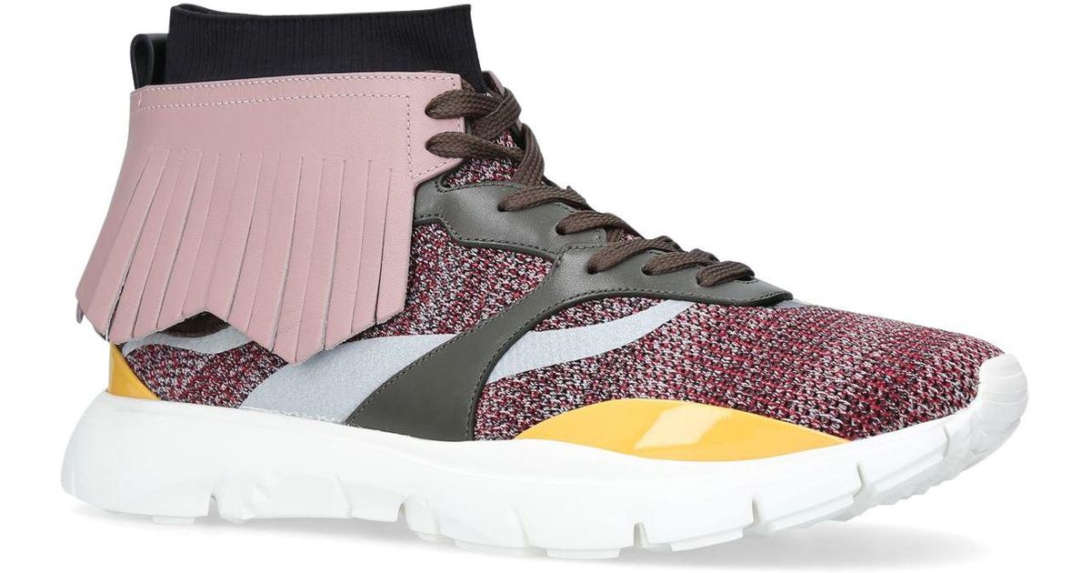 valentino knit sneakers