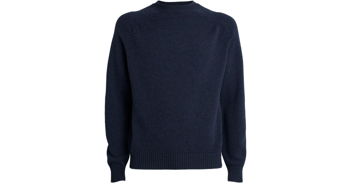 Begg x Co Cashmere Joy Sweater in Blue for Men | Lyst