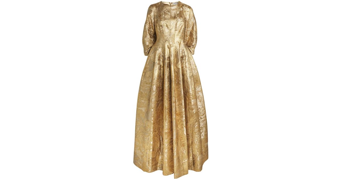 Jonathan Simkhai Metallic Jacquard Claravelle Gown | Lyst