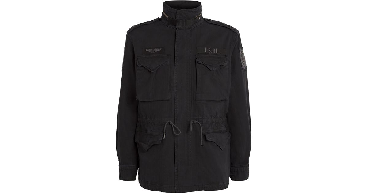 Polo Ralph Lauren Black Military Jacket for Men | Lyst Canada