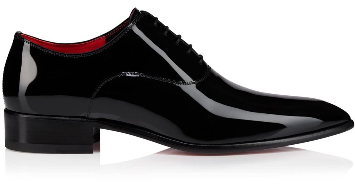 Christian Louboutin Pelvis Patent Leather Oxford Shoes in 