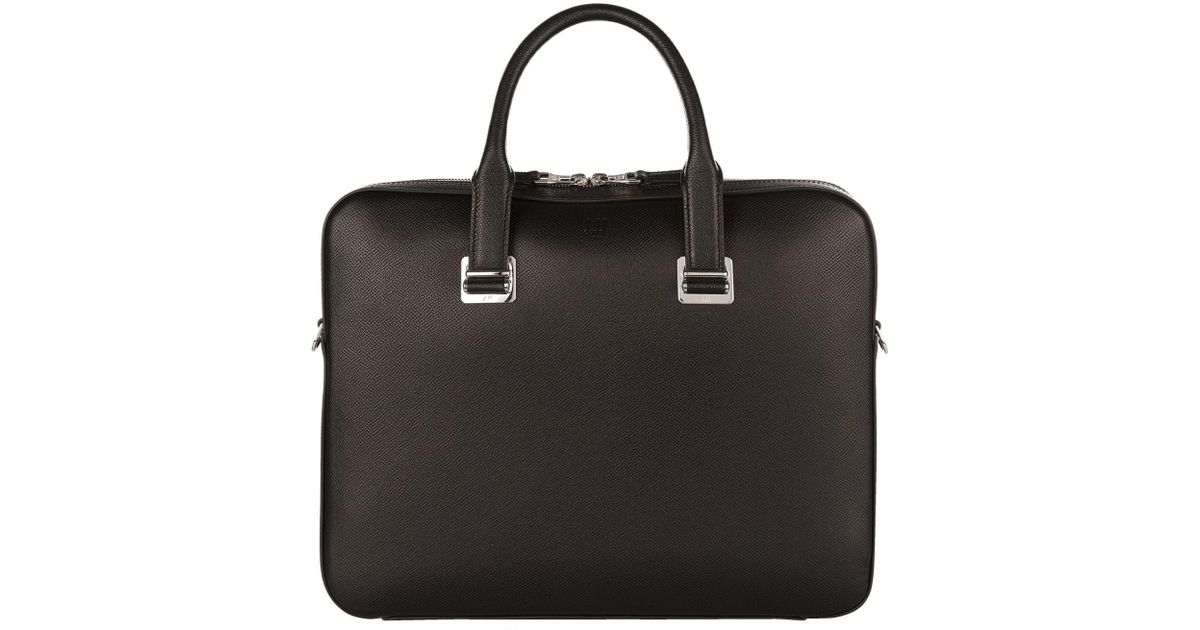 Dunhill Canvas Strap Briefcase, Black for Men Lyst