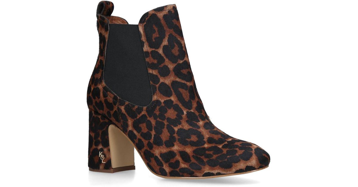kurt geiger leopard print boots