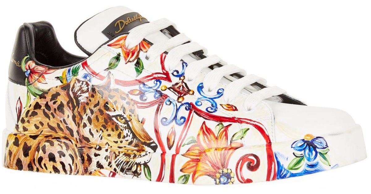Dolce & Gabbana Classic Hand-painted Sneakers | Lyst
