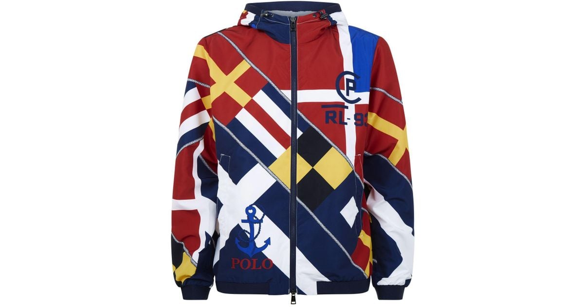 Polo Ralph Lauren Sailing Flags Jacket in Blue for Men Lyst