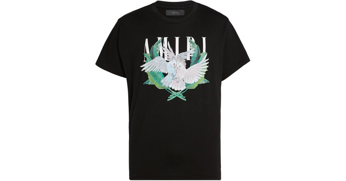 Amiri Lovebirds Logo T-shirt in Black for Men | Lyst